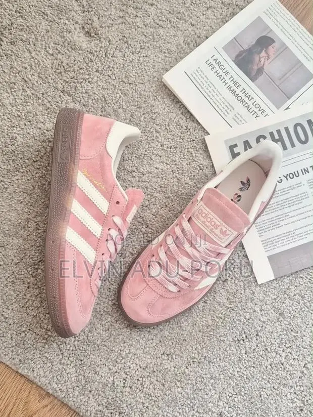 Adidas Handball Pink Wonder Mauve Original, SWIPE TO OTHER COLOURS > · Photo 1