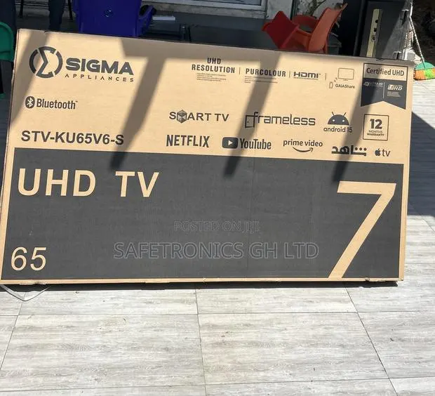 Clear Led Smart Uhd Sigma 65 Inch Digital Satellite New Tv · Photo 1