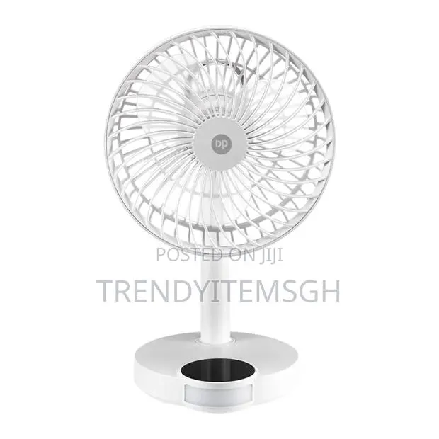 Rechargeable Desktop Fan – 4000mah Portable Usb Fan With Led Light · Photo 1