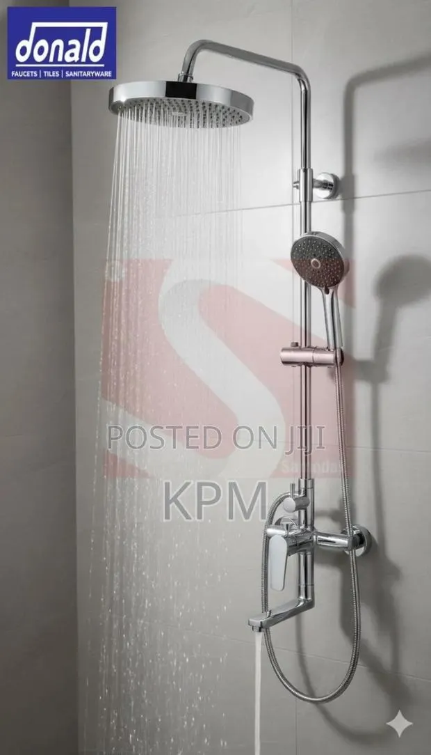 Donald Bathroom Rainfall Shower Faucet Wall Mount Original Anti-rust · Photo 1