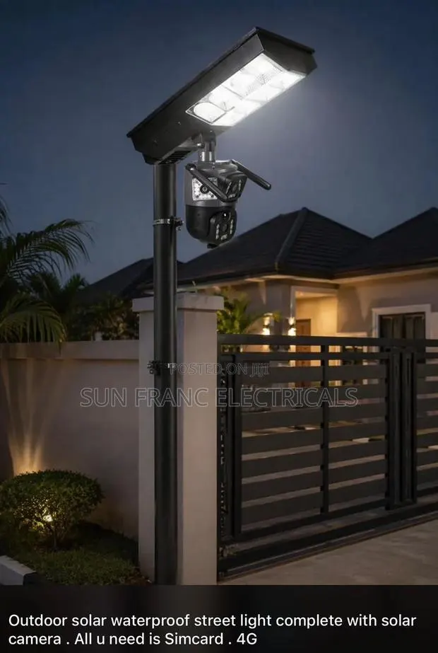 4g Sim Support Solar Cctv Flood Light 300w · Photo 1