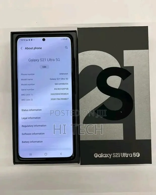 New Samsung Galaxy S21 Ultra 5G 256 GB Black · Photo 1