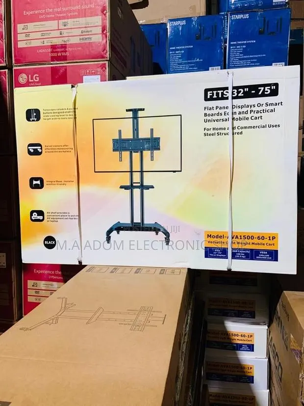 Mobile Tv Cart for Tv Between 32”-75” · Photo 1
