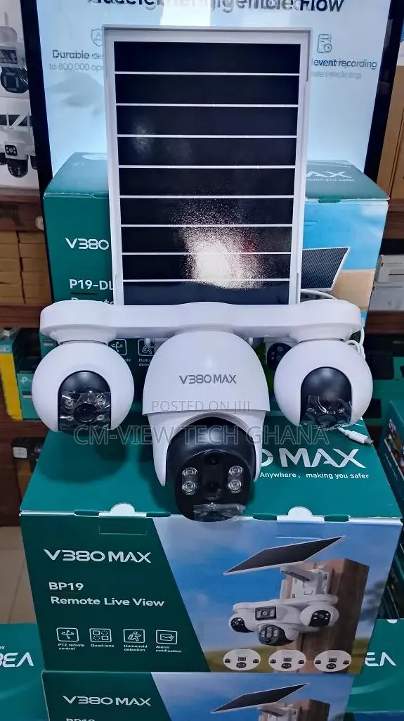 V380max 3lens 4g Solar Camera 6mp Human Tracking 2way Audio · Photo 1