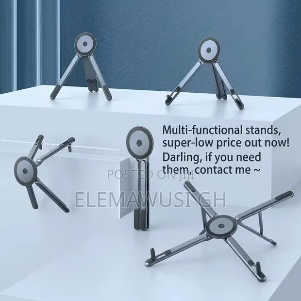Foldable Magnetic Multi-Purpose Portable Laptop/Phone Tablet Stand · Photo 1