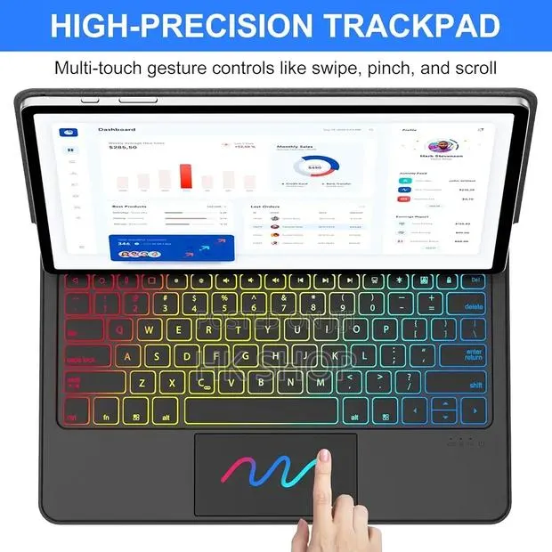Magic Keyboard Case for Samsung Galaxy Tablet S7 FE, S7 Plus 12.4" · Photo 1