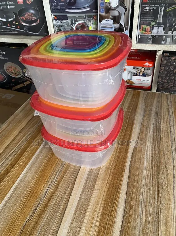 7pcs Food Storage Bowls With Airtight Lids · Photo 1