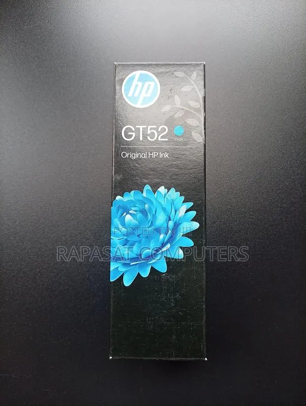 HP Gt52 Cyan Ink Bottle · Photo 1