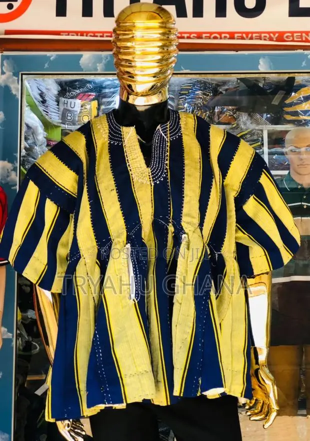 Authentic Batakari Smock Ghana | Premium Fugu Designs – Tryahu · Photo 1