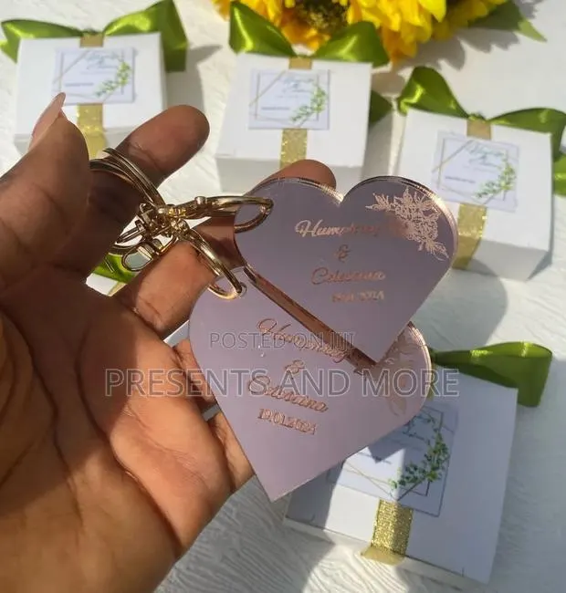 Rose Gold Acrylic Keyrings · Photo 1