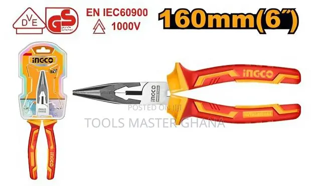 Insulated Long Nose Pliers - Hilnp28168 · Photo 1