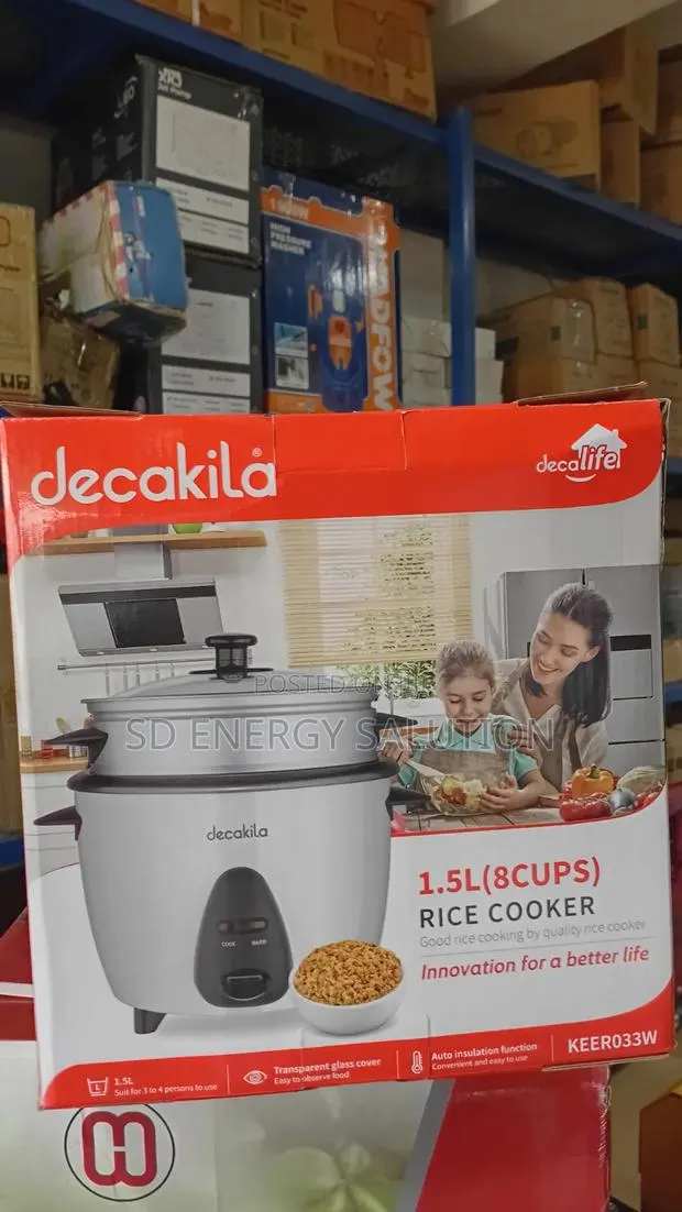 Decakila 1.5L Automatic Rice Cooker With Keep Warm Function · Photo 1