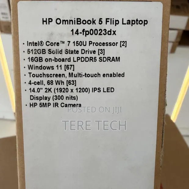 New Laptop HP OmniBook 5 Flip 16GB Intel Core 7 SSD 512GB · Photo 1
