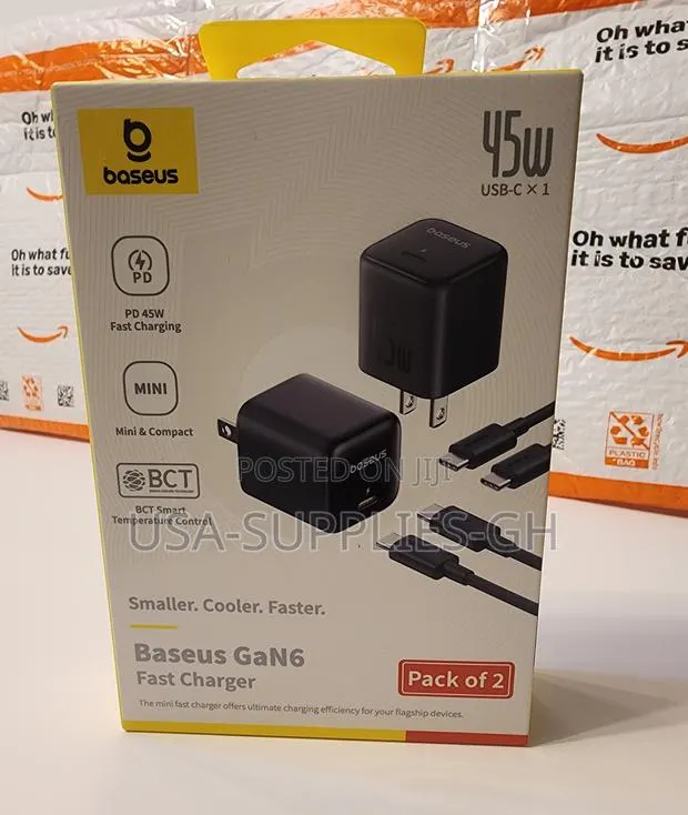Baseus 45w USB C Phone Charger Block From Usa · Photo 1