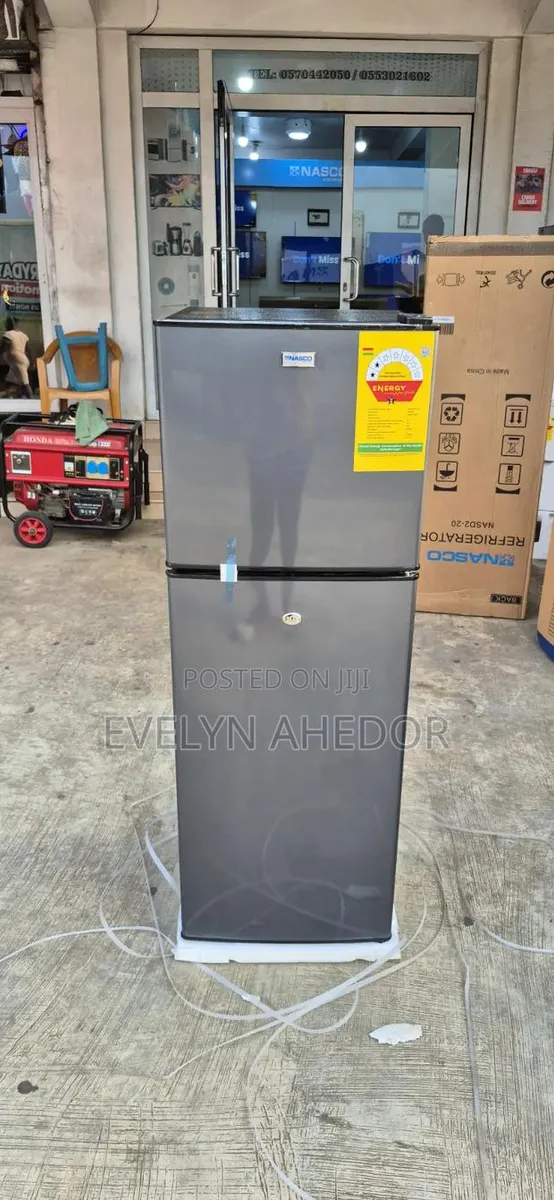 Super Quality Nasco 158l Top Freezer Gray Colour Double Door Fridge · Photo 1