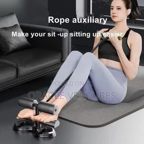 Portable Sit-Up Assistant Bar Suction Cup Abdominal Trainer · Photo 1