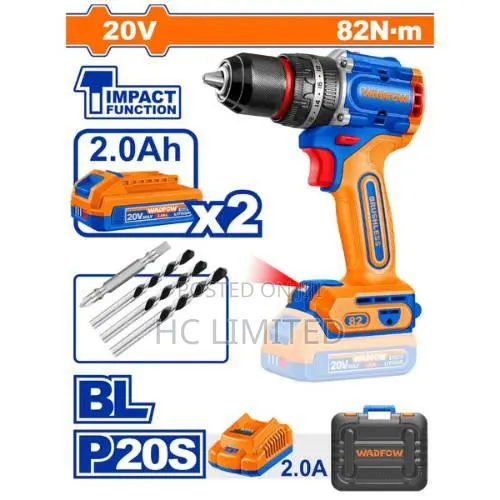 WADFOW Brushless Cordless Impact Drill - WCDP8285 · Photo 1