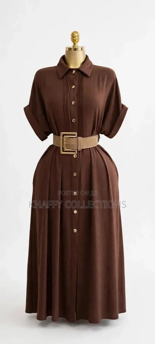 Luxury Chocolates Brown Shirt Gown · Photo 1