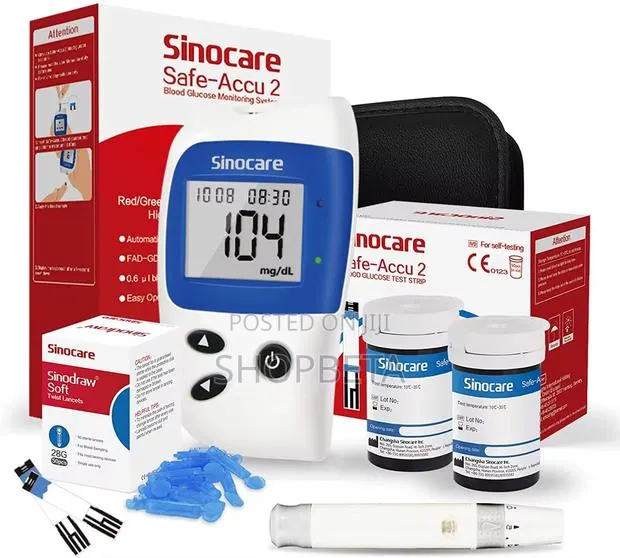 Blood Sugar Monitor Glucometer + 50 Test Strips | Fast Results at Home · Photo 1