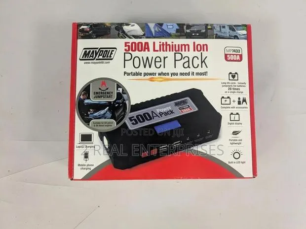 Maypole 500A Lithium Ion Power Pack Jump Starter Up to 5L 12V · Photo 1