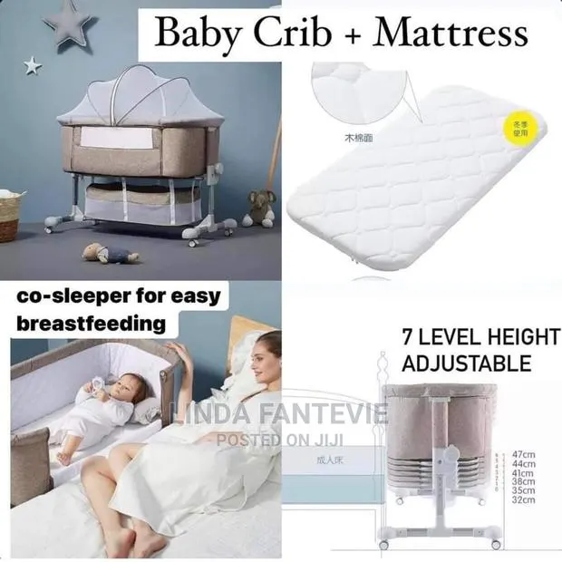 Baby Bedside Co Sleeper With Matresd · Photo 1