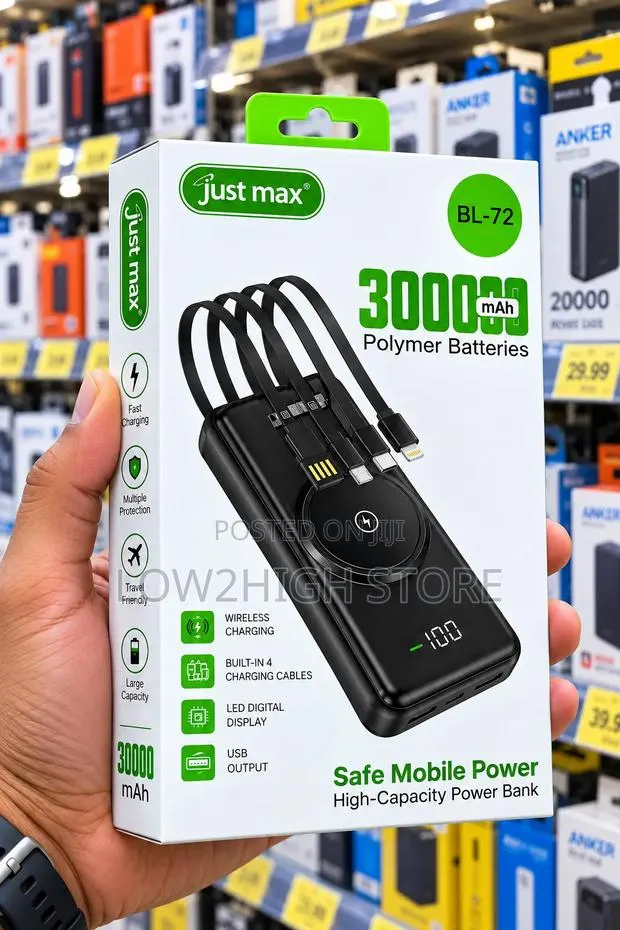 Just Max BL-72 30,000mAh Wireless Power Bank · Photo 1