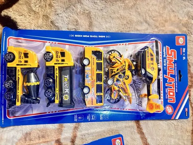 Kids Toy Car, Motorcycle Airplane Bus Set · Photo 1