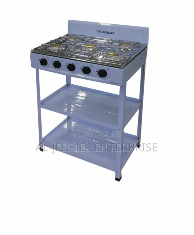 Gas Stove 5 Burner Shelves