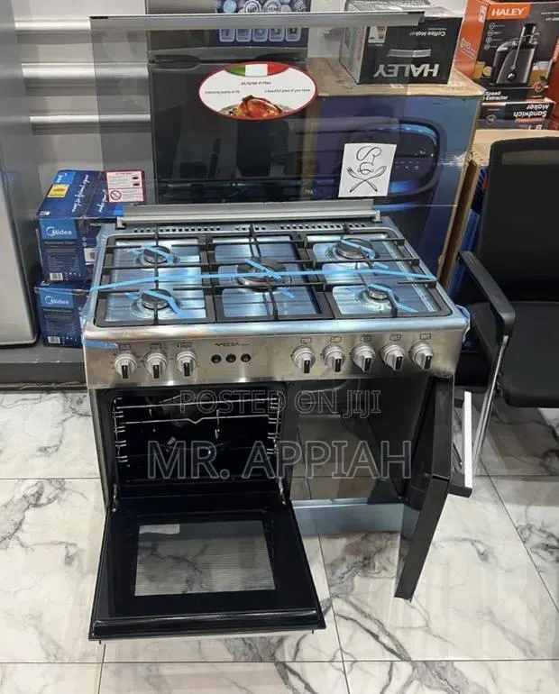 Check Out Durable Mideatech 5 Gas Cooker(Gray) Auto Rotisserie · Photo 1