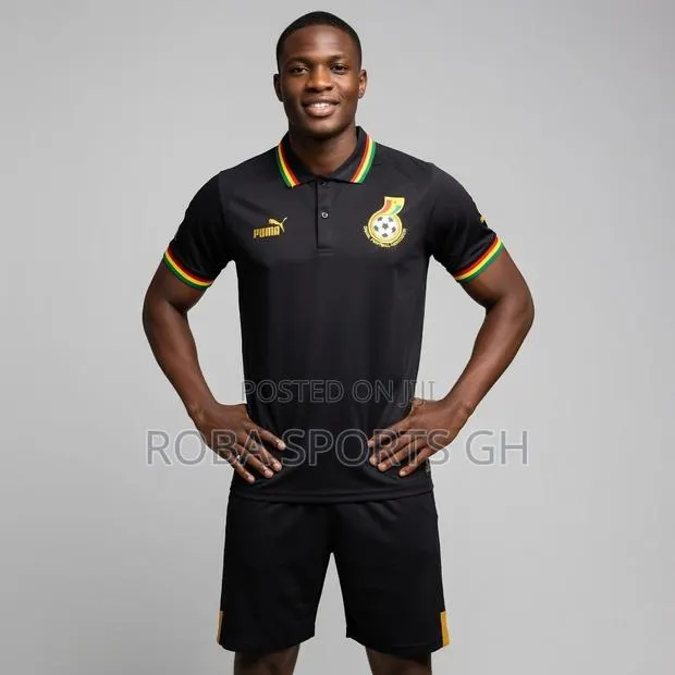 Ghana Black Polo Jersey · Photo 1