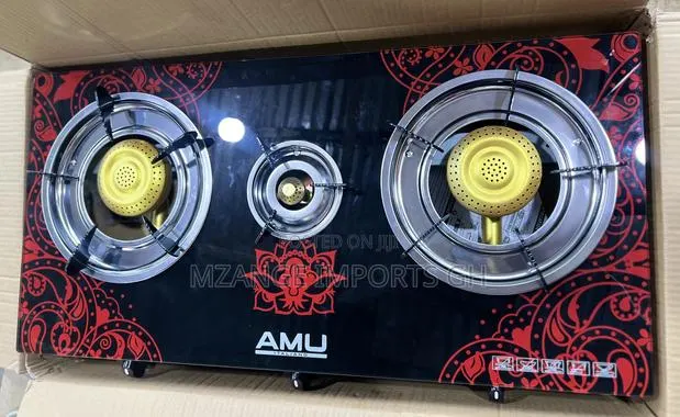 3 Burner Glass Tempered Table Top Gas Stove · Photo 1