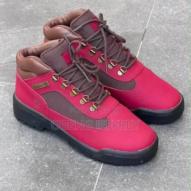 Original Timberland Waterproof Field Boot Burgundy · Photo 1
