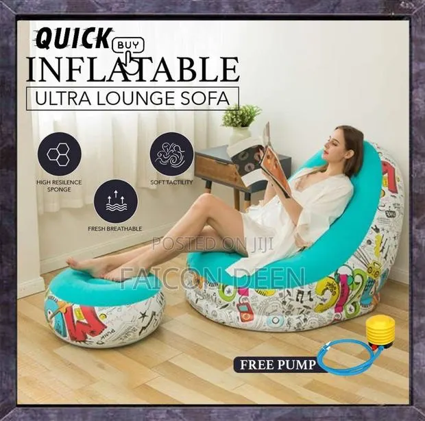 Relax Everywhere in Seconds With Our Inflatable Air Sofa + Free Pumps · Photo 1