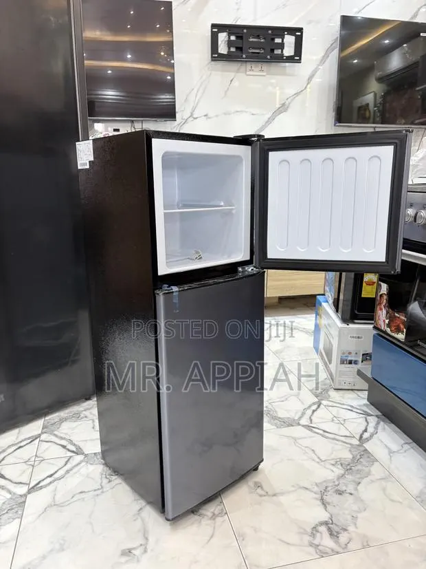 Super Classic Nasco Nas F2-13fl Top Mount Freezer Fridge(dark Gray) · Photo 1