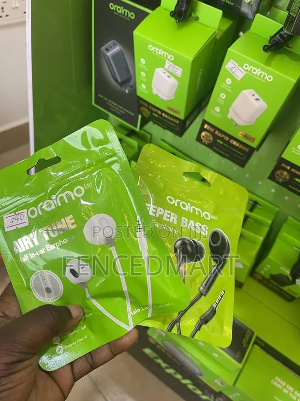 Oraimo Lite Airy Tune Half in-Ear Earphones (White) · Photo 1