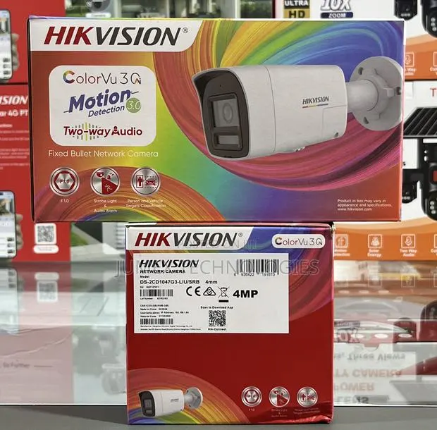 Hikvision 4mp 2way Audio Ip Camera Colorvu 3.0 Ds-2cd1047g3-Liu/SRB · Photo 1