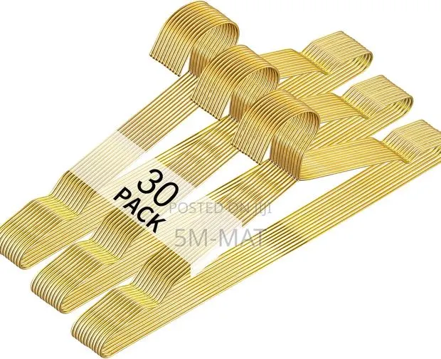 Shiny Gold Hangers 30 Pack Clothes Hanger · Photo 1