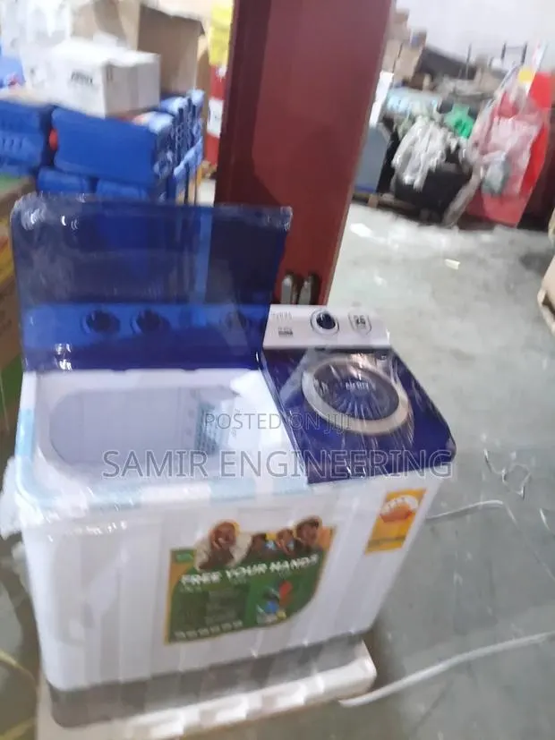 Syinix 12kg Semi-Automatic Laundry Machine | Family-Sized Durable · Photo 1