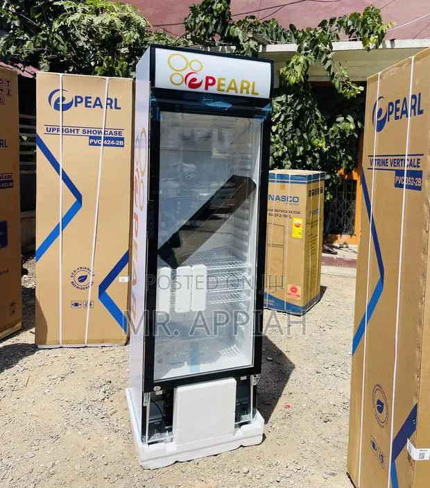 Sleek Pearl PVC 316 Single Door Electric Beverage Cooler. · Photo 1