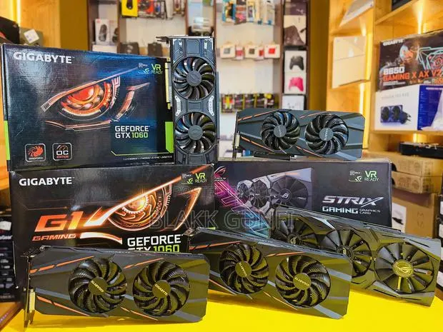 Gigabyte, ASUS Evga GTX 1060 6gb RGB Cards · Photo 1