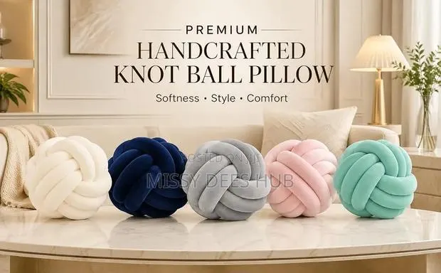 Hand-Knotted Throw Pillow