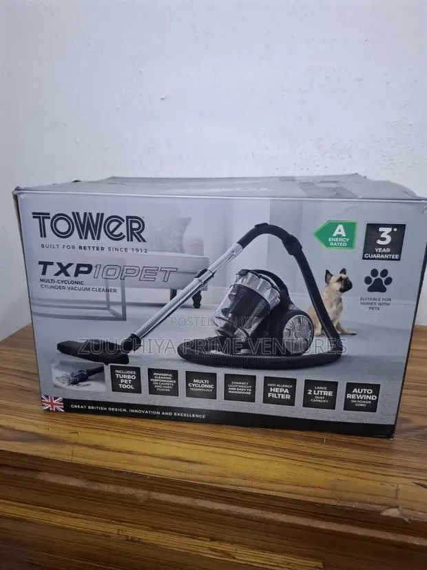 Tower Rxp10pet Multi Cyclonic Cylinder Vacuum Cleaner From Uk · Photo 1