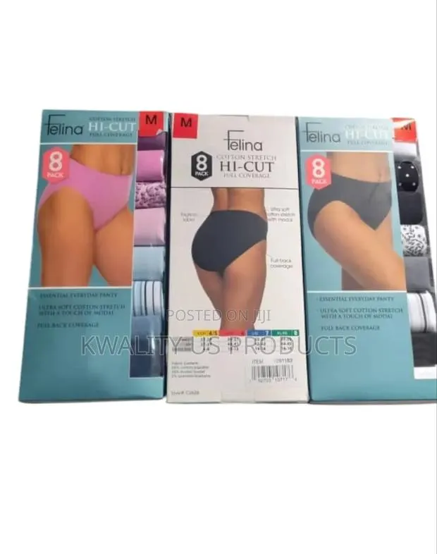 Felina Ladies Hi-Cut Cotton Briefs · Photo 1