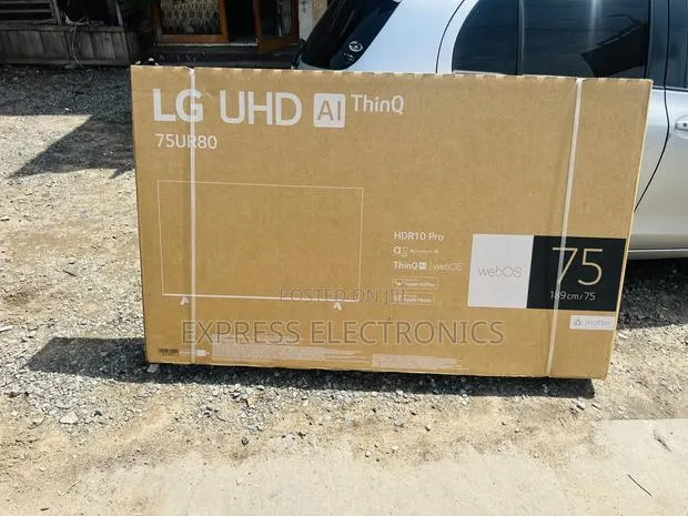 Lovely New LG UHD UR80 75 Inch 4K Smart TV, 2023 75UR80006LJ · Photo 1