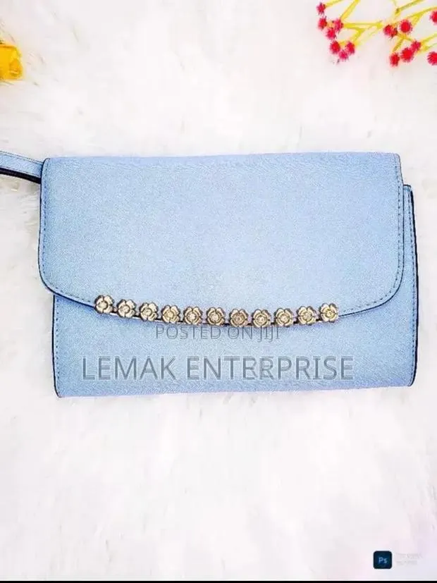 Ladies Purse Light Blue Diamond Design · Photo 1