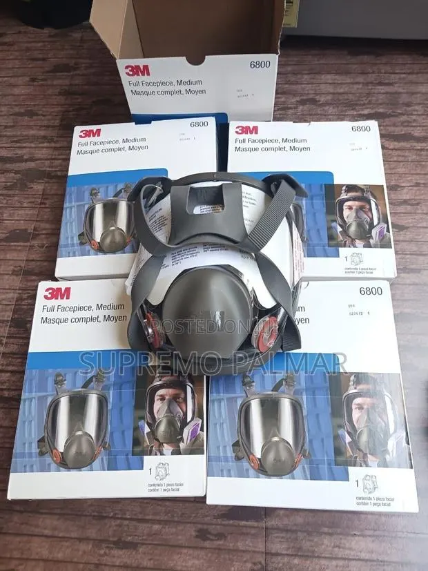3M 6800 Full Face Respirator – Reusable Medium Size Safety Mask · Photo 1