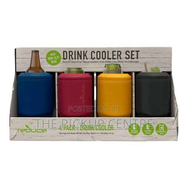Reduce Vacuum Insulated 14oz Drink Cooler Set, 4 Pack · Photo 1