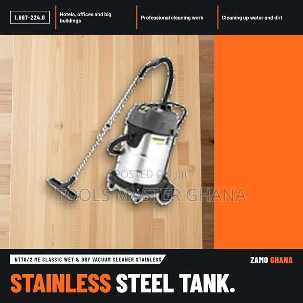 Nt70/2 Me Classic Wet & Dry Vacuum Cleaner Stainless - 1.667-224.0 · Photo 1