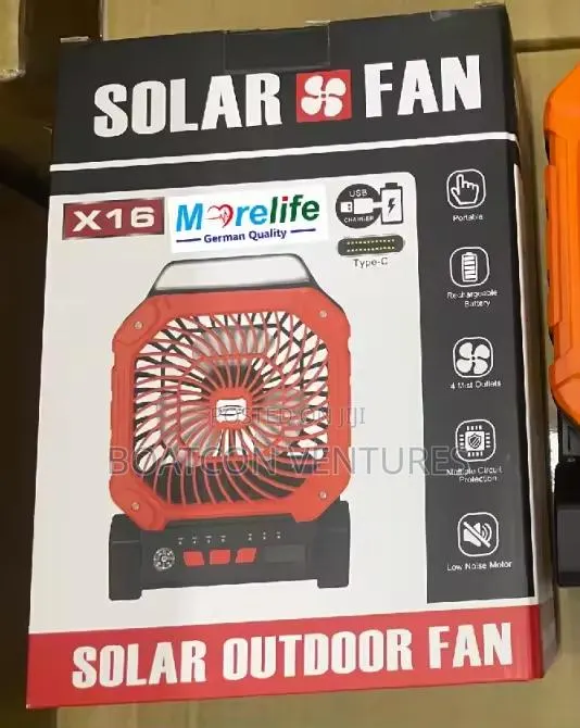 Portable Solar Fan With Power Bank · Photo 1
