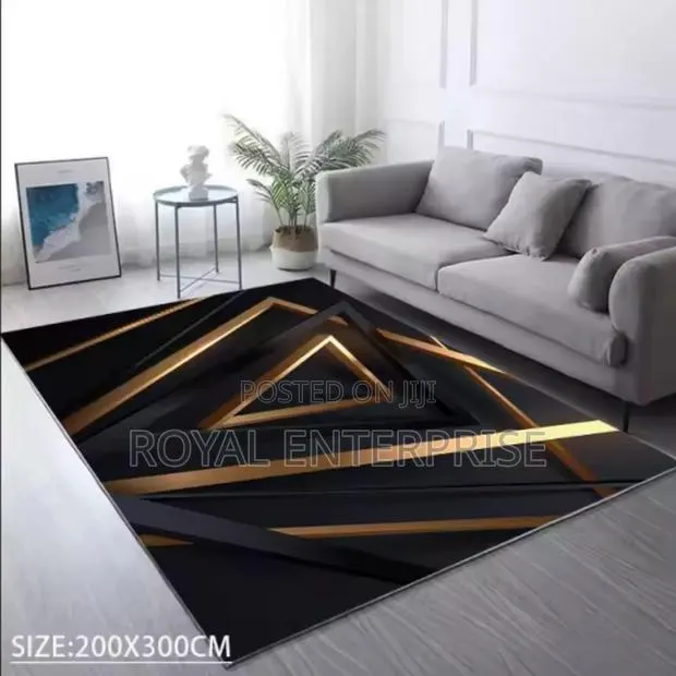 Modern Printed Area Rug Gel Foam Backing Anti Slip · Photo 1